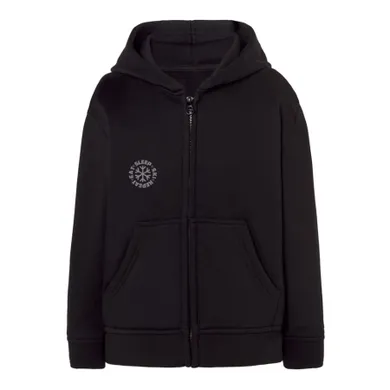 Bluza chłopięca z kapturem, rozpinana, czarna, Tup Tup