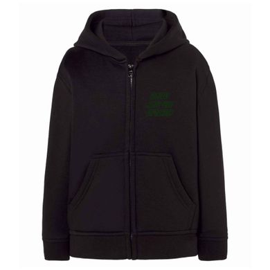 Bluza chłopięca z kapturem, rozpinana, czarna, Tup Tup