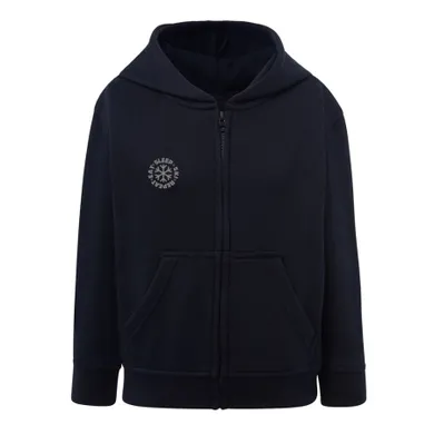 Bluza chłopięca z kapturem, rozpinana, granatowa, Tup Tup