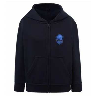 Bluza chłopięca z kapturem, rozpinana, granatowa, Tup Tup