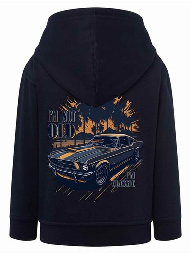 Bluza chłopięca z kapturem, rozpinana, granatowa, Tup Tup
