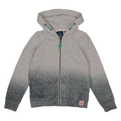 Bluza chłopięca z kapturem, rozpinana, szara, Tom Tailor