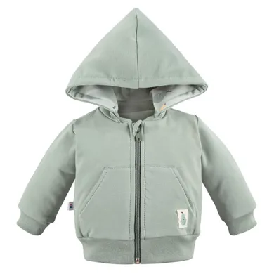 Bluza chłopięca z kapturem, rozpinana, zielona, Eevi