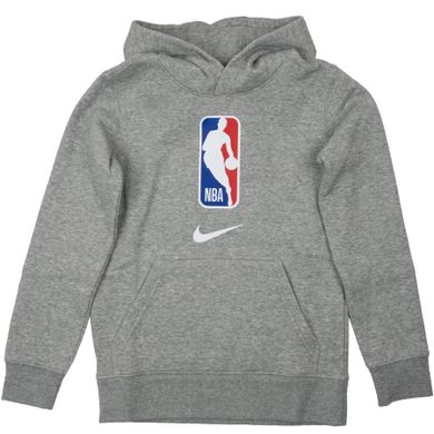 Bluza chłopięca z kapturem, szara, Nike Team 31 NBA Logo Fleece