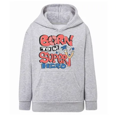 Bluza chłopięca z kapturem, szara, Tup Tup