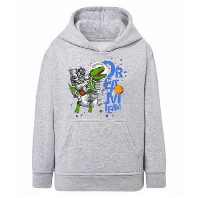 Bluza chłopięca z kapturem, szara, Tup Tup