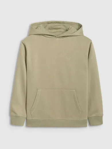 Bluza chłopięca z kapturem, zielona, 4F