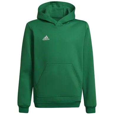 Bluza chłopięca z kapturem, zielona, Adidas Entrada 22