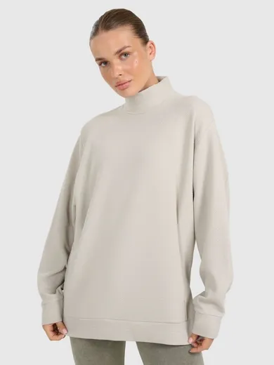 Bluza damska, beżowa, 4F