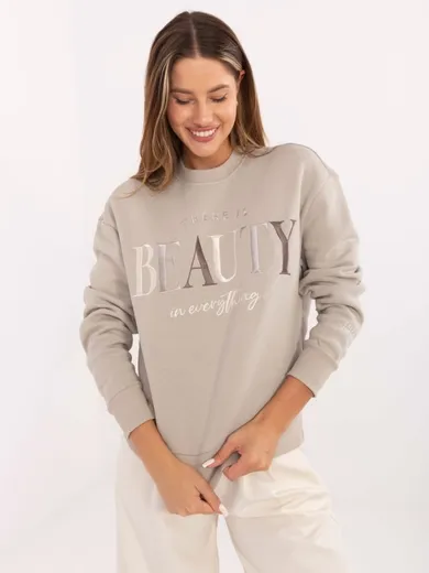 Bluza damska, beżowa, Sublevel