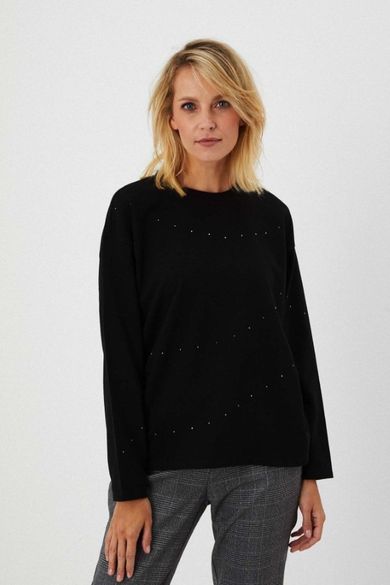 Bluza damska, czarna, Moodo