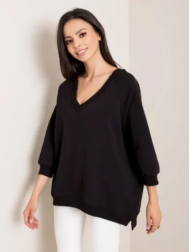 Bluza damska, czarna, Rue Paris