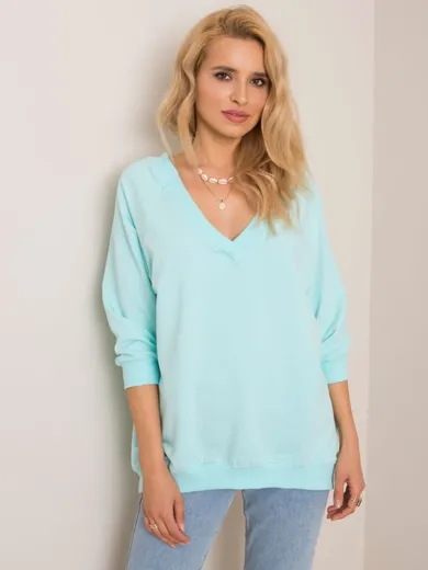 Bluza damska, miętowa, Rue Paris
