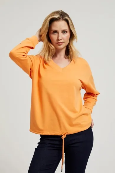 Bluza damska, pomarańczowa, Moodo