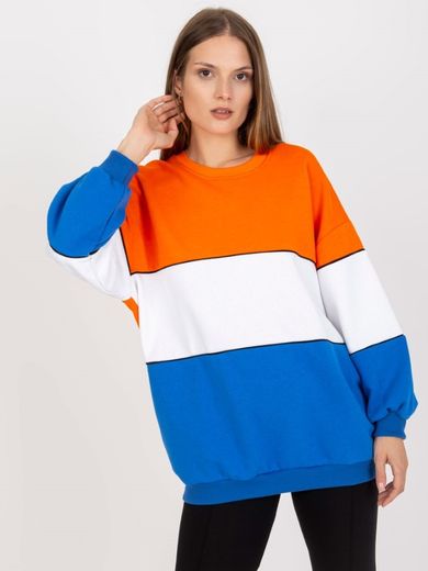 Bluza damska, pomarańczowa, Rue Paris