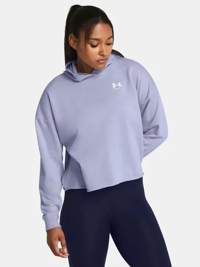 Bluza damska z kapturem, fioletowa, Under Armour