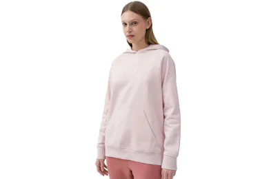 Bluza damska z kapturem, różowa, 4F