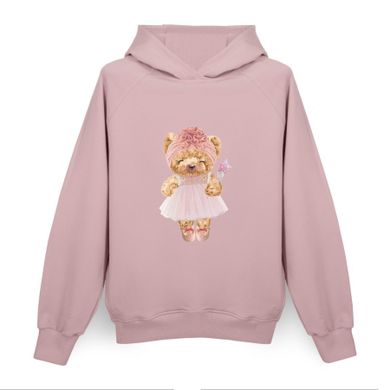 Bluza damska z kapturem, różowa, Ceba Baby