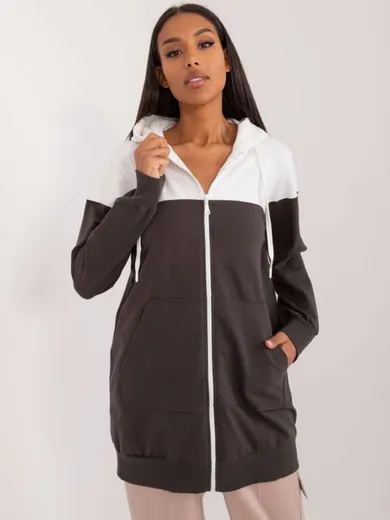 Bluza damska z kapturem, rozpinana, mix, Relevance