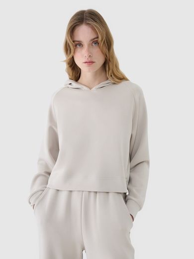 Bluza damska z kapturem, szara, 4F