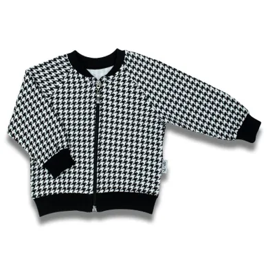 Bluza dziecięca, rozpinana, biało-czarna, Nicol