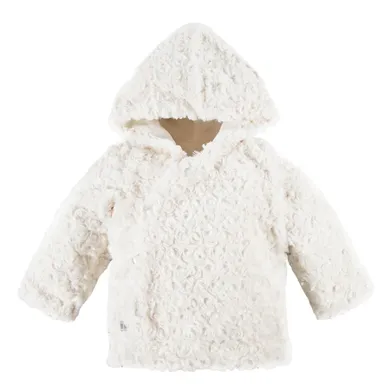 Bluza dziecięca z kapturem, rozpinana, ecru, Eevi