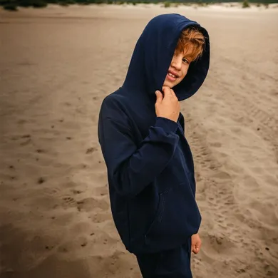 Bluza dziecięca z katurem, granatowa, Eevi