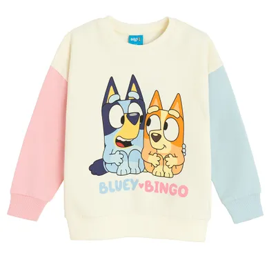 Bluza dziewczęca, biała, Bluey, Licence Brand