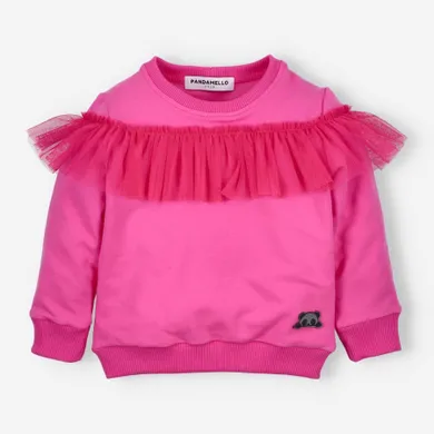 Bluza dziewczęca, różowa, Pandamello
