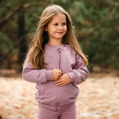 Bluza dziewczęca, rozpinana, fioletowa, Eevi