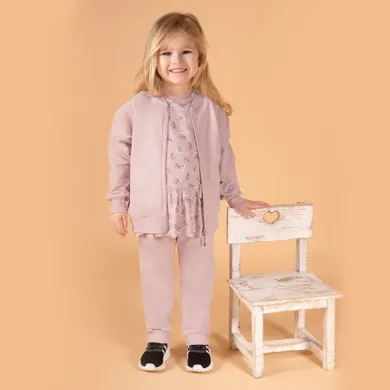 Bluza dziewczęca, rozpinana, różowa, Nicol