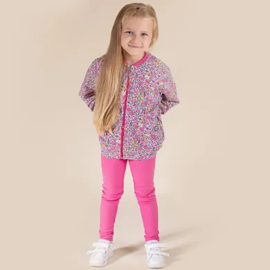 Bluza dziewczęca, rozpinana, różowa, Nicol