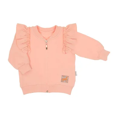 Bluza dziewczęca, rozpinana, różowa, Nicol
