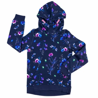 Bluza dziewczęca z kapturem, granatowa, Tom Tailor