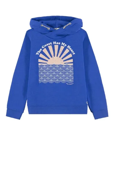Bluza dziewczęca z kapturem, niebieska, Tom Tailor