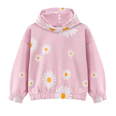 Bluza dziewczęca z kapturem, różowa, Pinokio