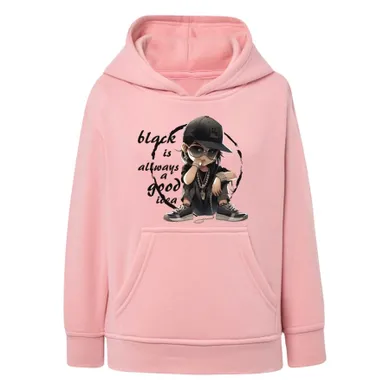 Bluza dziewczęca z kapturem, różowa, Tup Tup