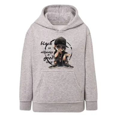 Bluza dziewczęca z kapturem, szara, Tup Tup