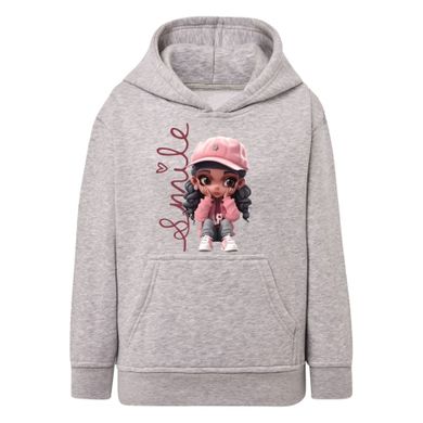 Bluza dziewczęca z kapturem, szara, Tup Tup