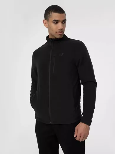 Bluza męska, rozpinana, czarna, 4F