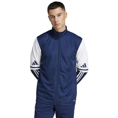 Bluza męska, rozpinana, granatowa, Adidas Squadra
