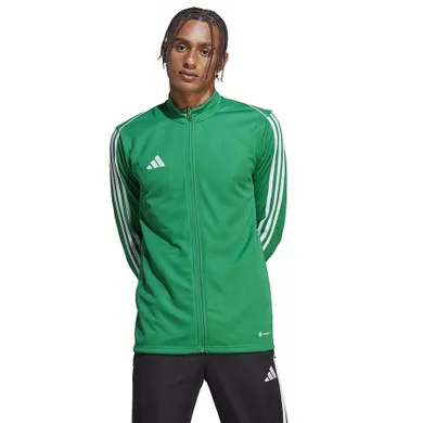 Bluza męska, rozpinana, zielona, Adidas Tiro