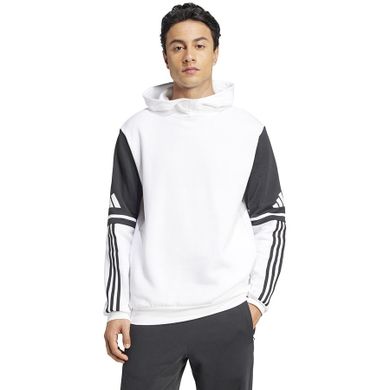 Bluza męska z kapturem, biała, Adidas Squadra