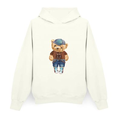 Bluza męska z kapturem, biała, Ceba Baby