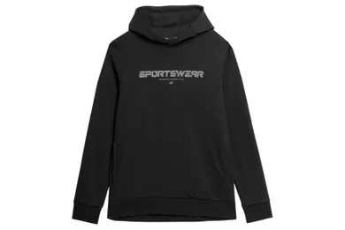 Bluza męska z kapturem, czarna, 4F