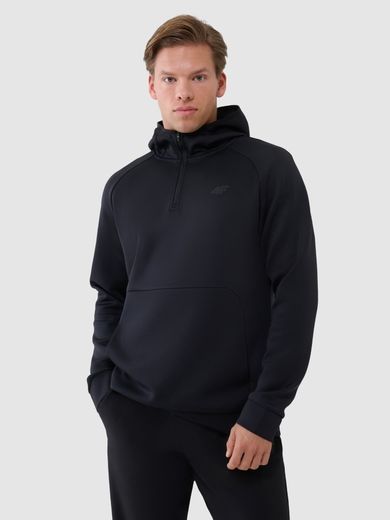 Bluza męska z kapturem, czarna, 4F