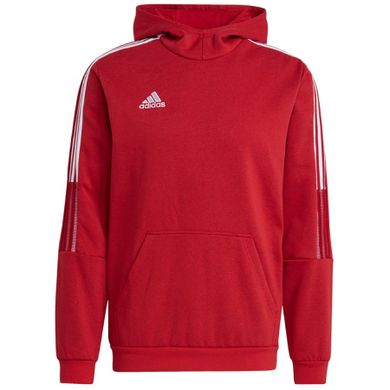 Bluza męska z kapturem, czerwona, Adidas Tiro 21 Sweat Hoody