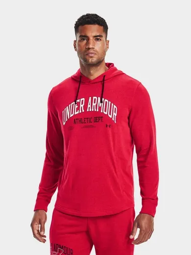Bluza męska z kapturem, czerwona, Under Armour