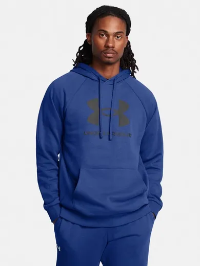 Bluza męska z kapturem, niebieska, Under Armour