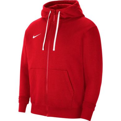 Bluza męska z kapturem, rozpinana, czerwona, Nike Park 20 Fleece FZ Hoodie